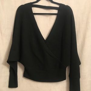 Dynamite size M Black deep V sweater